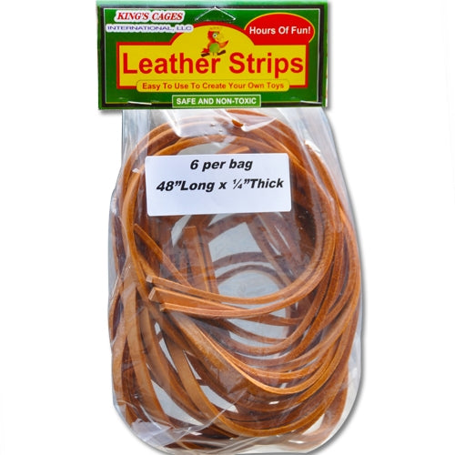 K585 - 6 Leather Strips 1/4"