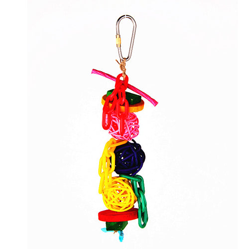 K995 Wicker Balls and Colorful Chain Small